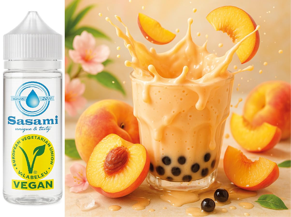 Té de burbujas de melocotón aroma concentrado - Vegano - Sasami - 100ml