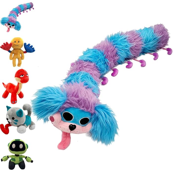 Buy Puppy Playtime Candy Cat Plush, Huggy Wuggy Plushies, Caterpillar