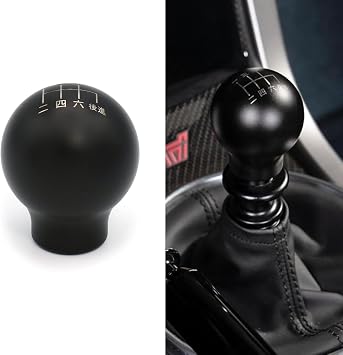 Billetworkz Weighted Japanese Shift Knob 500g Compatible with Subaru 6 Speed WRX 2015-25 / STI 2004-21, Matte Black
