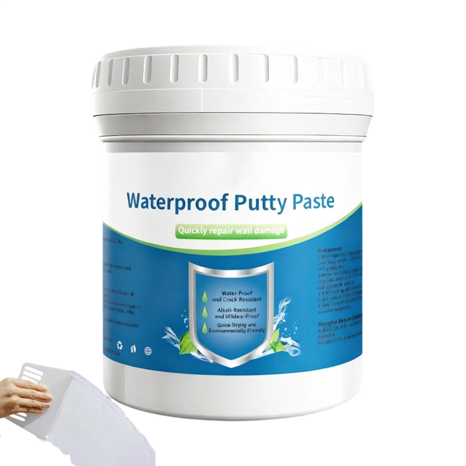 Kit réparation plaques plâtre et mastic pour lissage de fissure murale et plafond - 8