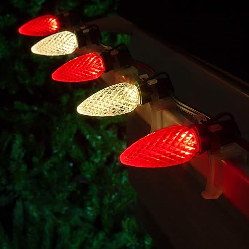 Miniatura 2 de Luces LED navideñas comerciales C9 OptiCore para exteriores  Guirnalda de luces de navidad de alta resistencia cable verde
