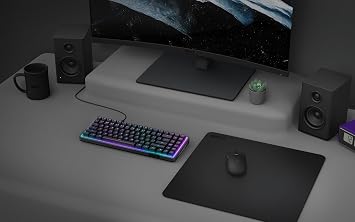NZXT Zone - Large Gaming Mouse Pad - Micro-Weave Cloth Surface - Balanced Speed and Control for All Playstyles - Spill-Resistant, Anti-Slip Base, Reinforced Edges - Black