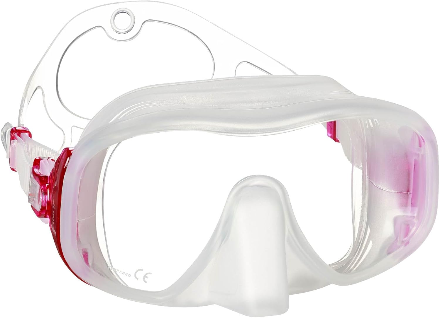 Mares Juno Mask for Diving and Snorkeling - Lightweight Frameless Single Lens Mask with Wide Field of Vision