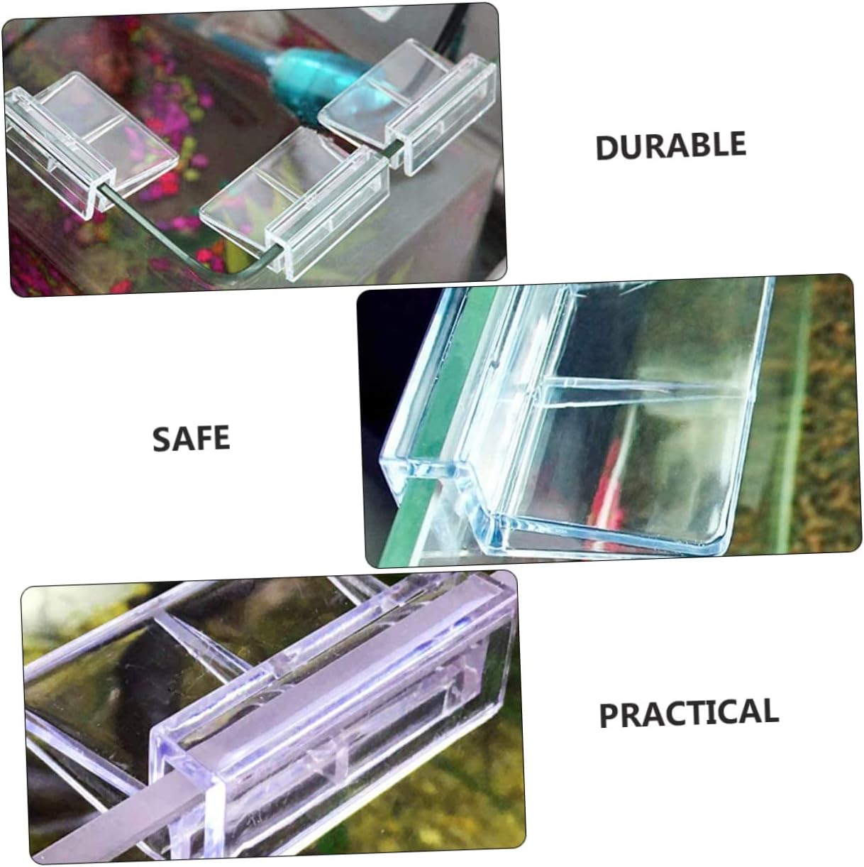 BESPORTBLE 3sets Fish Tank Cover Holder Aquarium Cover Frame Bracket Safe for Small Pets 10pcs*3