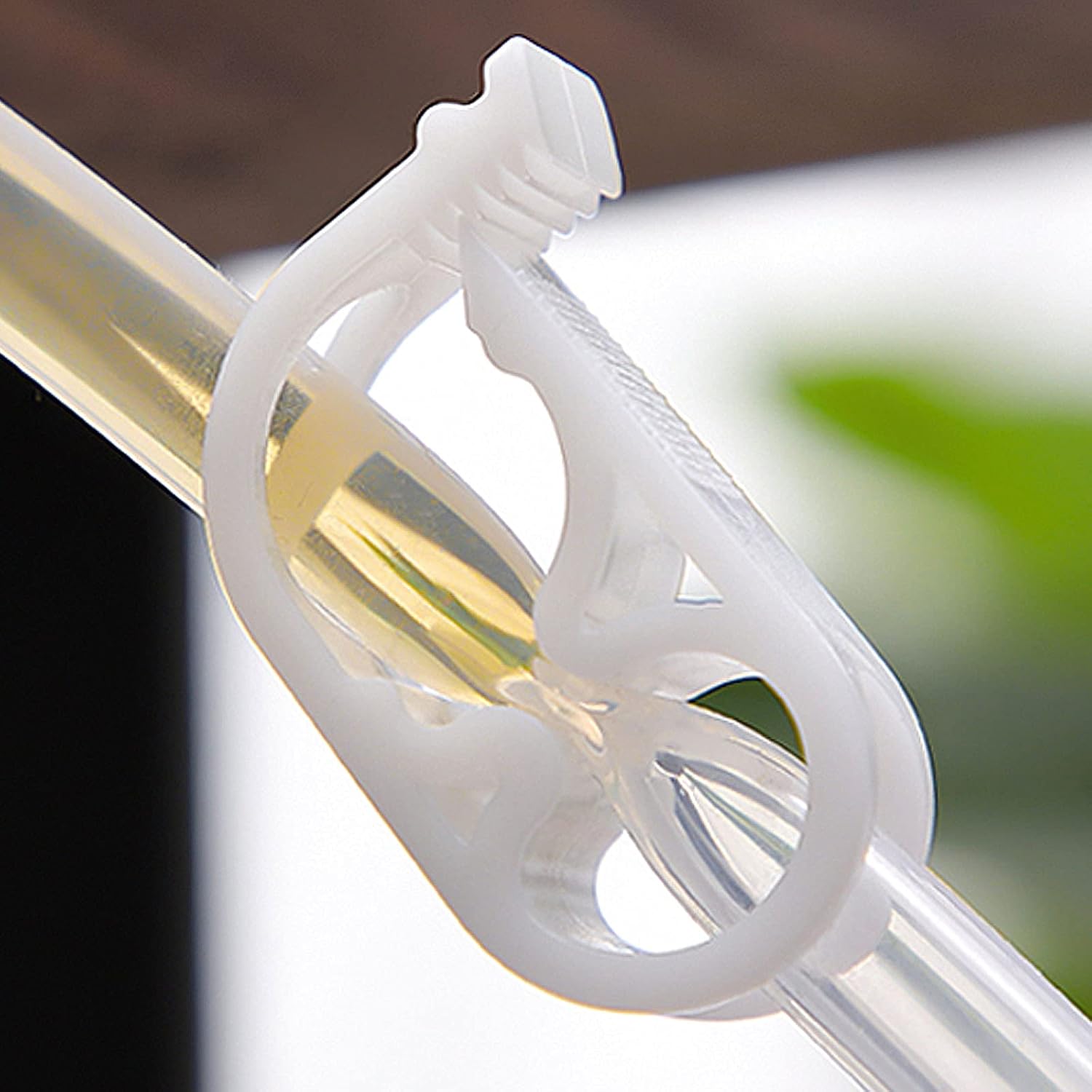 1/4" - 5/16" Plastic Tubing Clamps Flow Control Hose Clamp, Laboratory Pinch Valve Shut Off Hose Clamp - Pack of 5 White