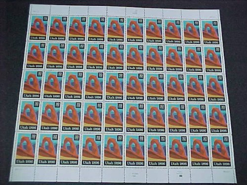 Utah Statehood Full Sheet of Fifty 32 Cent Stamps Scott 3024
