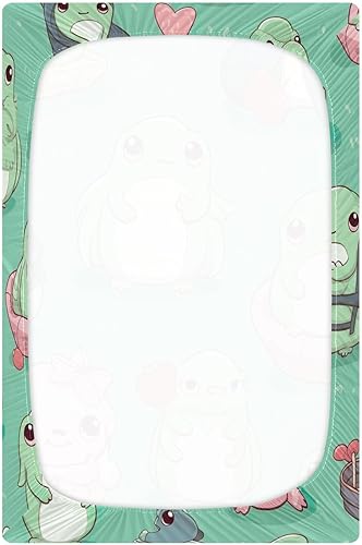 Miniatura 3 de Kigai Fitted Crib Sheet for Boys & Girls Cute Frogs Soft Breathable Unisex Baby Sheets for Standard Crib and Toddler Mattresses 39 x 27 in