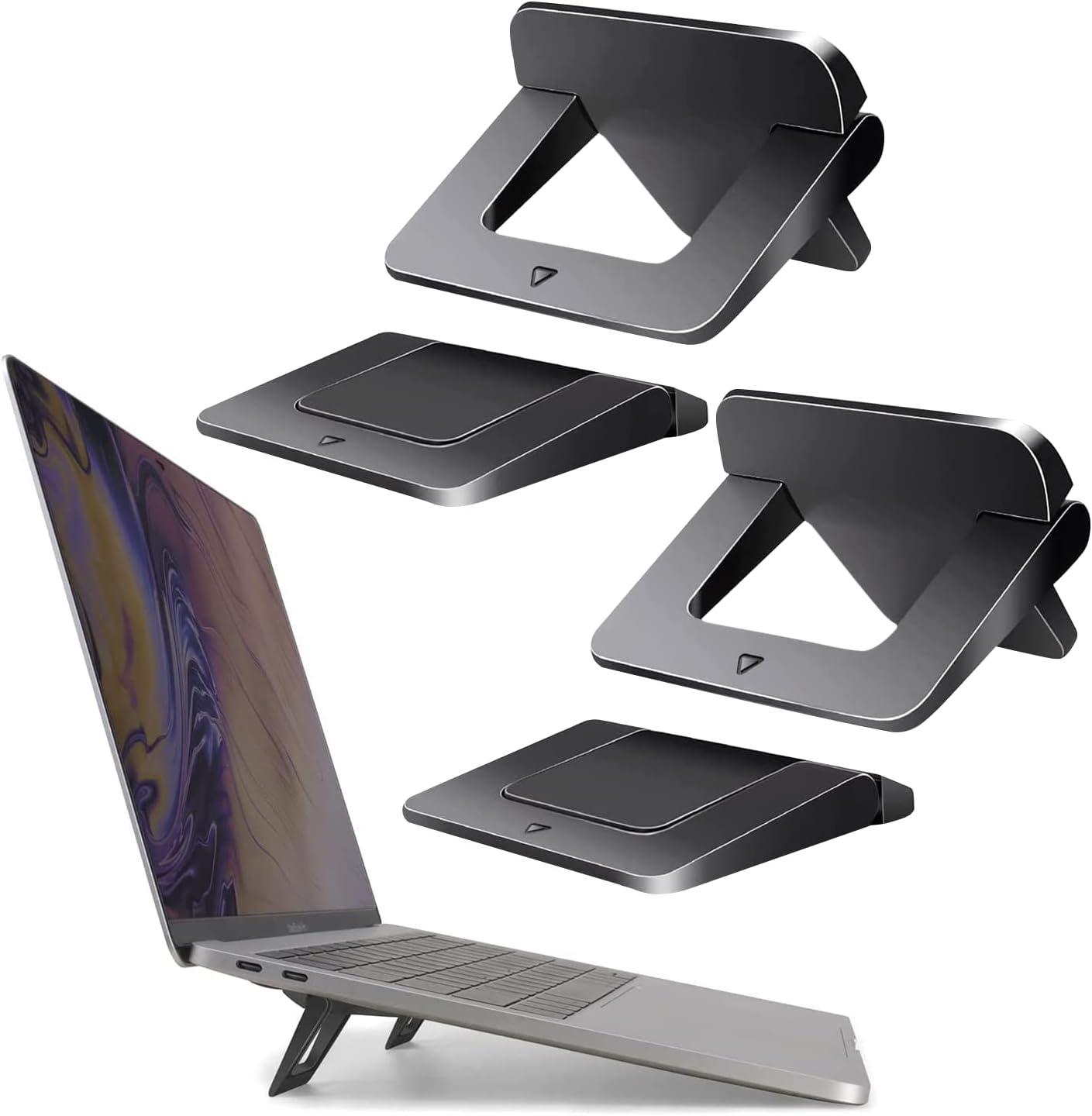 Irovami 2 Pairs Pack Keyboard Stand, Laptop Stand for Desk, Portable