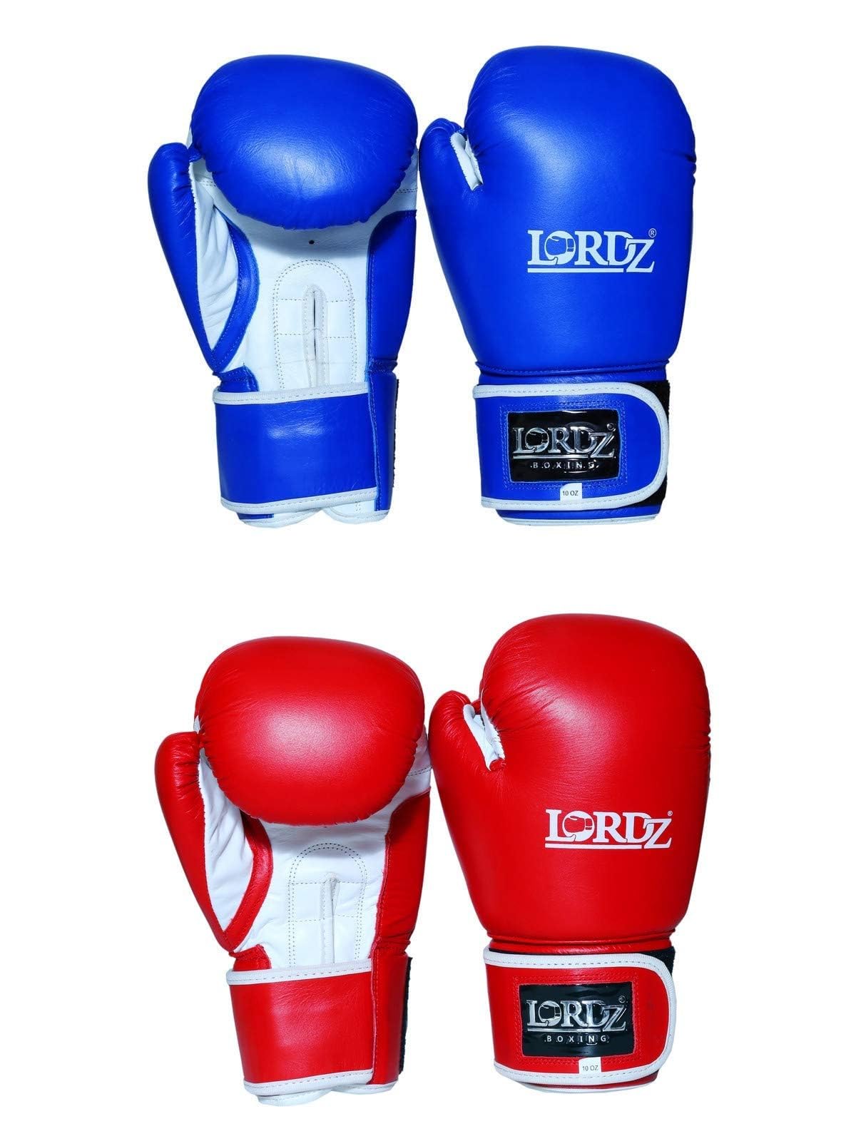 Genuine Leather Boxing Moulded Gloves Set of 2 Pairs Red and Blue Color -Combo Pack (B0CWNWMSVQ) Amazon Price History, Amazon Price Tracker