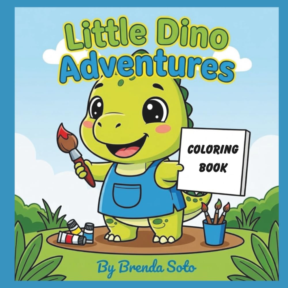 Little Dino Adventures Coloring Book