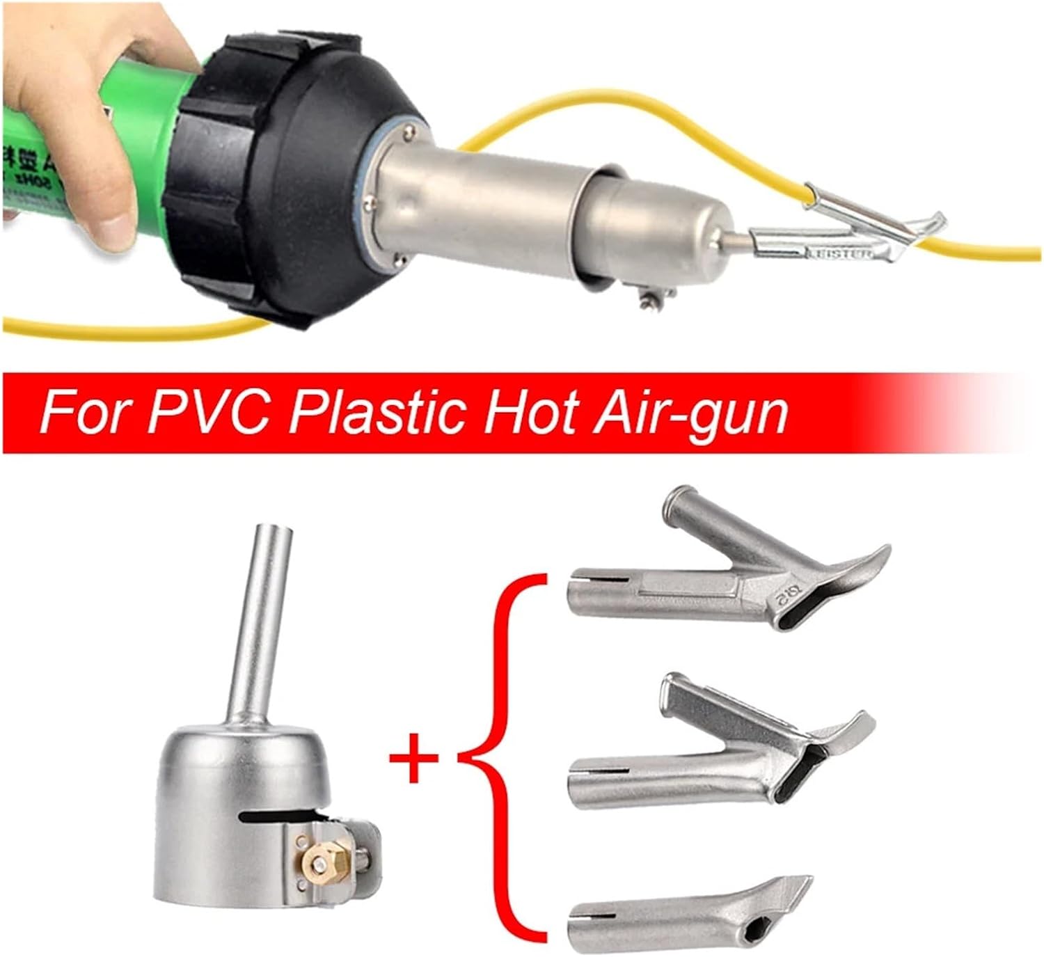 Speed Welding Nozzle， Compatible For PVC Plastic Hot Air Gun Triangle Y Type Soldering Tip Head 4Pcs