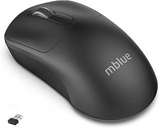 for mblue M205 Dual Mode Wireless 2.4Ghz, Bluetooth 5.1 Mouse - 1200 DPI - Lightweight 54 Grams (Black)
