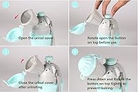 Vista 3 de Onedone - Orinal portátil para bebés y niños, urinario de emergencia para camping, viajes en coche y para enseñar a los niños a hacer pipí (Azul)