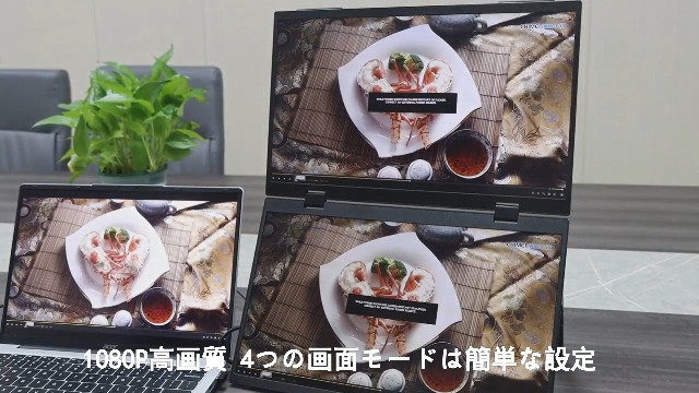 Amazon.co.jp: MyDual デュアルモバイルモニター 14インチ×2画面