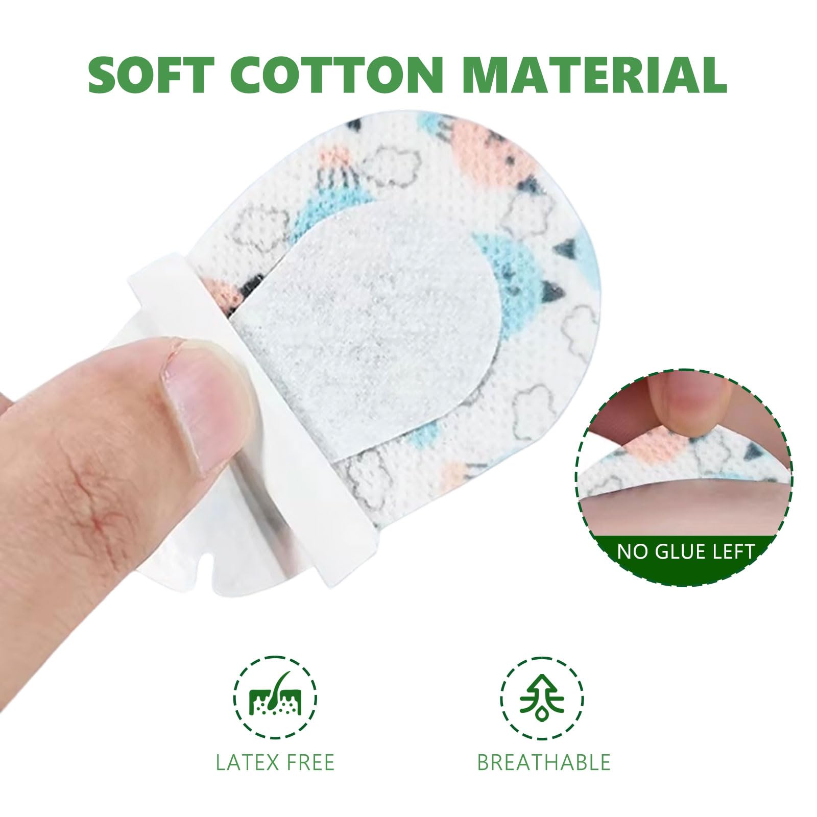 30 Pièces Patchs Adhésifs Respirants pour les yeux, Pansements Oculaires, patches oculaires enfants pour traitement de l'Amblyopie Pour enfants et adultes (7,5x5cm)