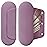 AGIKET Silicone Makeup Brush Holder Travel Cosmetic BagSoft Portable Cosmetic Face Brushes Holder with Upgrade Anti-Fall Out Magnetic Closure, Large Travel Makeup Brush Case - Light Purple
