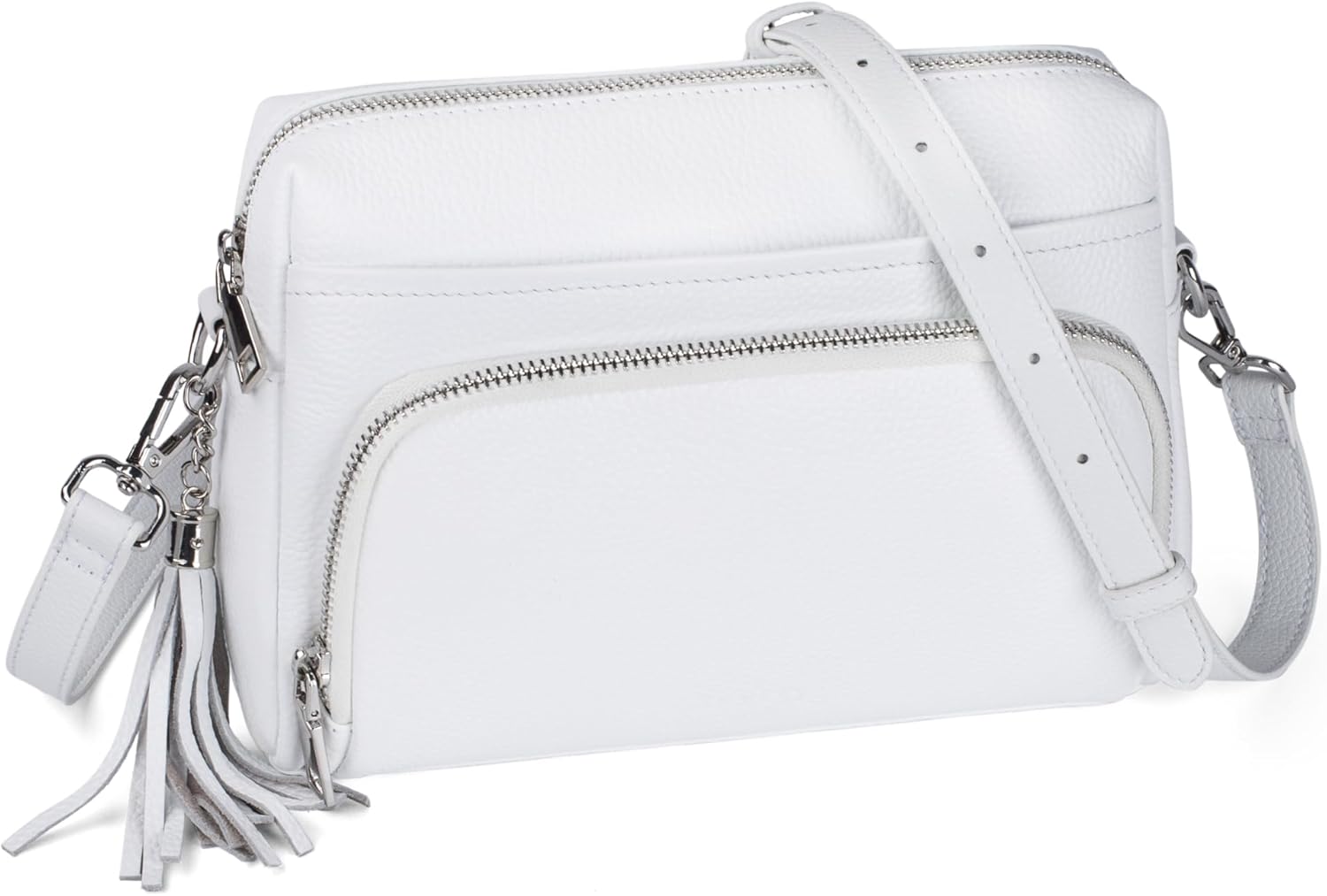 befen Genuine Leather Crossbody Purses for Women Small Crossbody Bags Purse with Built in RFID Blocking Wallet