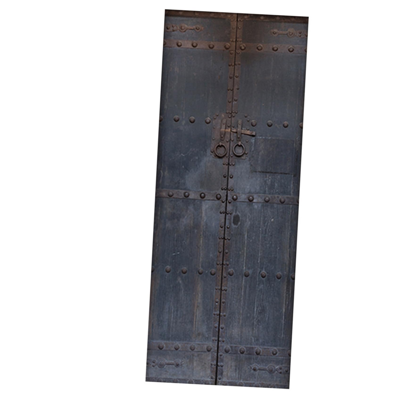 Autocollants de porte simulés Homoyoyo style rouillé décoratif amovible lot de 2 pièces