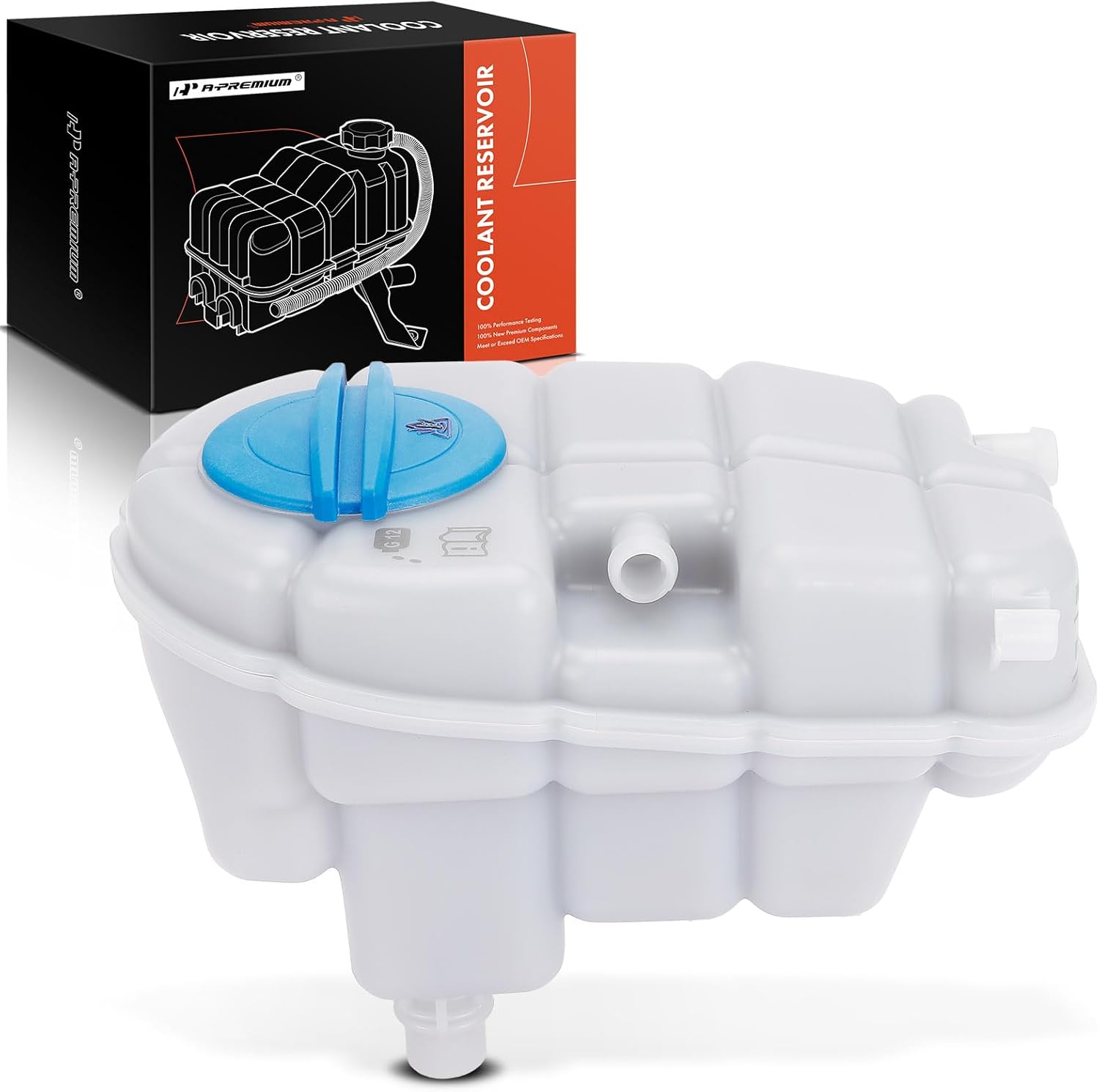 A-Premium Engine Coolant Overflow Recovery Reservoir Tank [with Cap & Sensor] Compatible with Audi A6, A6 Quattro, A7 Quattro, 2012-2018 & RS7 2014-2018 & S6 S7 2013-2018, [2.0L 3.0L 4.0L]