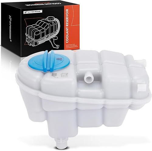 A-Premium Tanque de depósito de recuperación de desbordamiento de refrigerante del motor [con tapa y sensor] Compatible con Audi A6, A6 Quattro, A7
