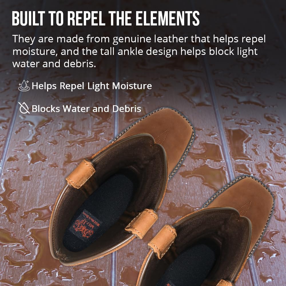 Wolf Work Boots for Men Genuine Leather, Oil and Slip Resistance - Composite Toe - Image 6