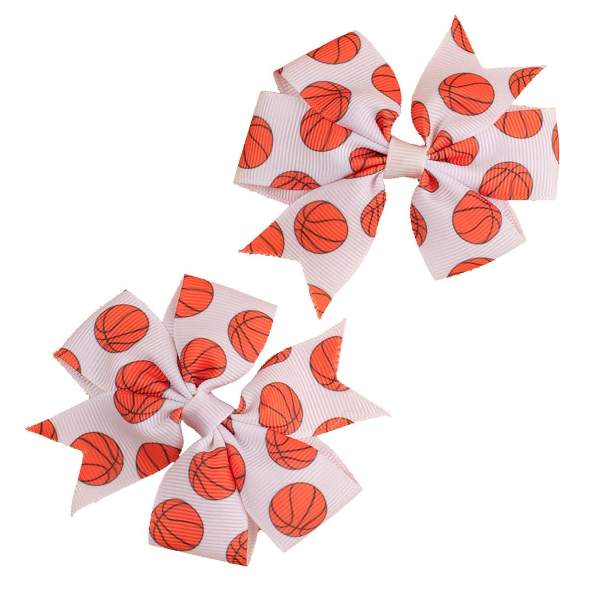 Football Hair Clip Girls Soccer Bow Clip Sport Hair Bow Hair Accessories TSFJ50 (Basketball)