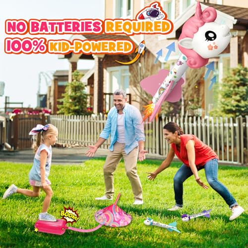 Anginne Rocket Kits for Kids- Unicorn Gifts for Girls, Early Girls Toys Age 3-7 Year Old Girl Toys