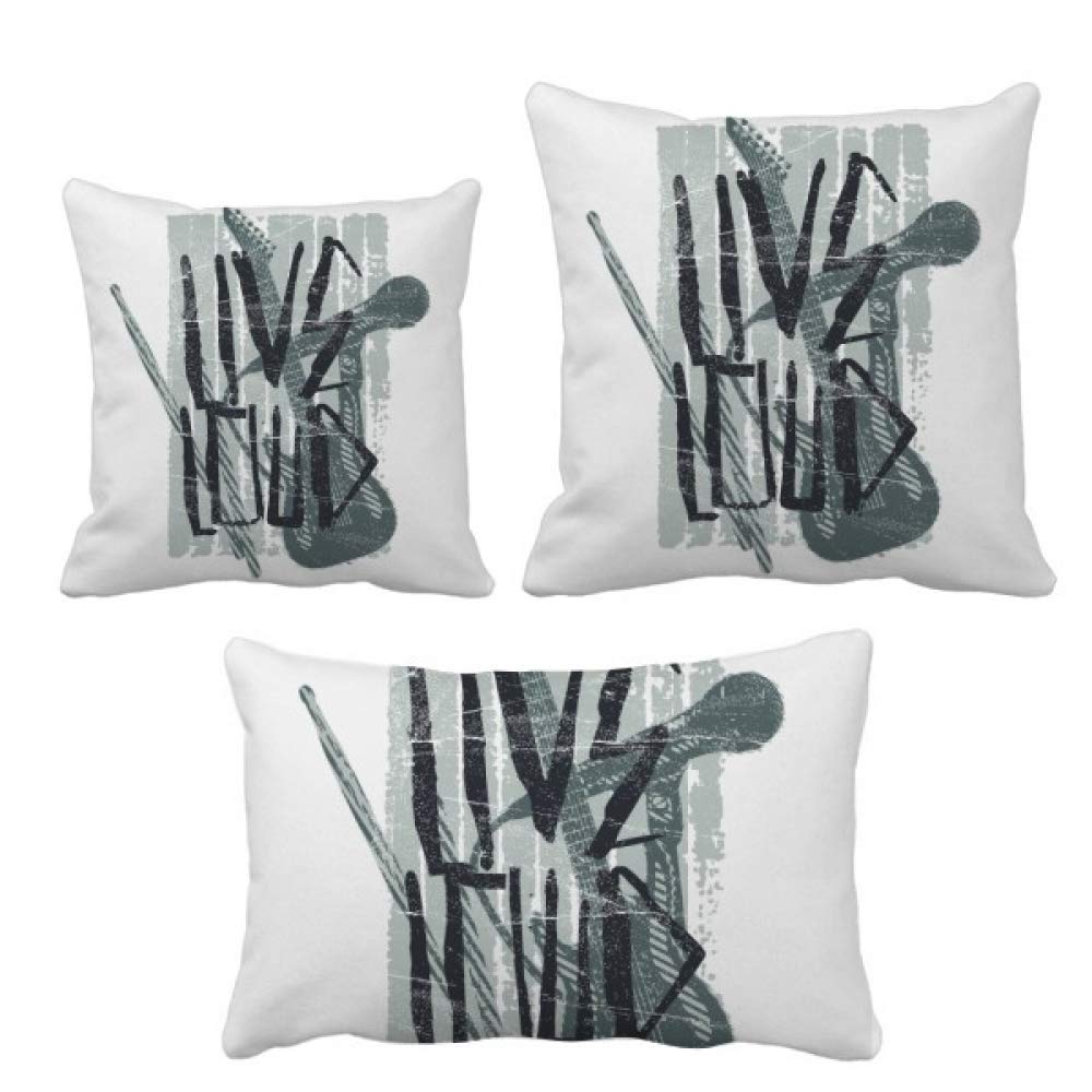 Coussin de musique jazz gris pour décoration de canapé cosy