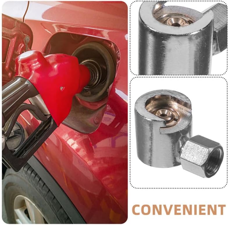 Grease Gun Coupler Locking Button Head Fitting Nozzle Repair 2Pcs | Leak free screw tight tips, quick zerk adapter tool, fits auto tractor machinery lubrication, silver zinc alloy, 2 pack