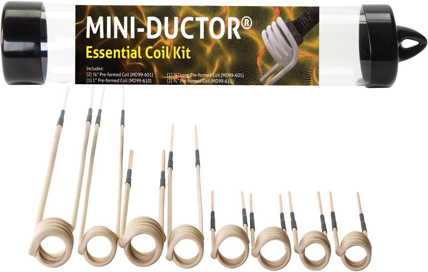 Induction Innovations MD99-660 Mini-Ductor 8-Piece Induction Essential Coil Kit, Flexible and Long-Lasting