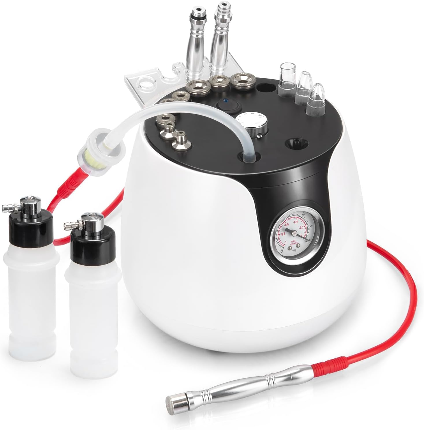 Diamond Microdermabrasion Machine, 3 in 1 Professional Dermabrasion Device for Skin Exfoliating with Barometer, Home Spa and Beauty Salon Facial Skin Care Equipment Diamond Microdermabrasion Machine, 3 in 1 Professional Dermabrasion Device for Skin Exfoliating with Barometer, Home Spa and Beauty Salon Facial Skin Care Equipment