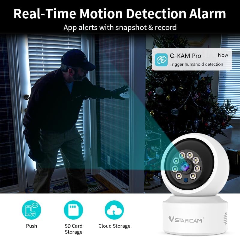 VSTARCAM C993 camera detecting motion and sending an app alert