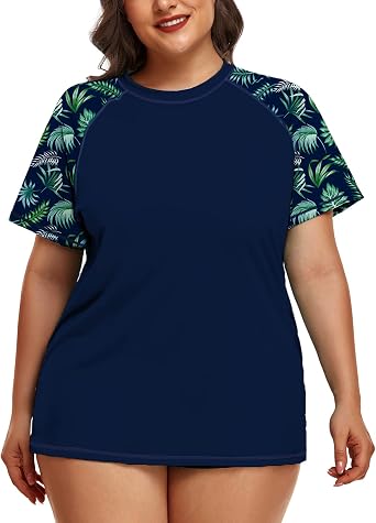 Inno Plus Size Rash Guard for Women Swim Shirt UPF 50+ Workout Top 2026