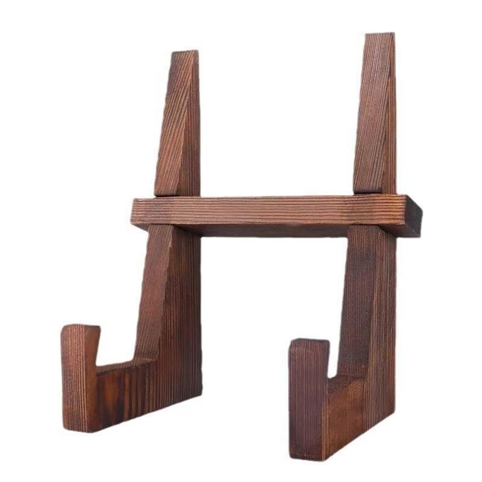 Msioytog Wood Display Easel Sturdy Wood Plates Holders Easel for Displaying Pictures Books and Decorative Items Multi Purpose Display