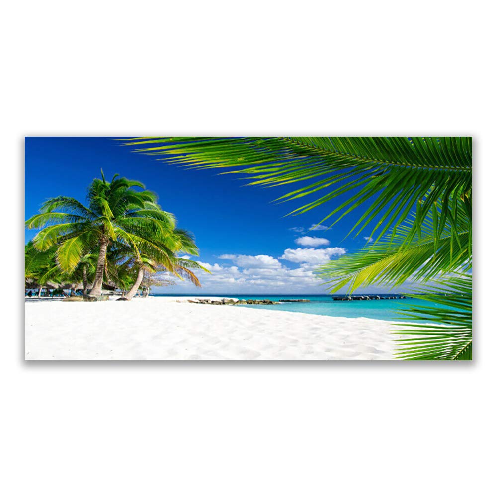 Décoration murale Palm Beach 140x70cm en plastique imprimé pour bureau moderne