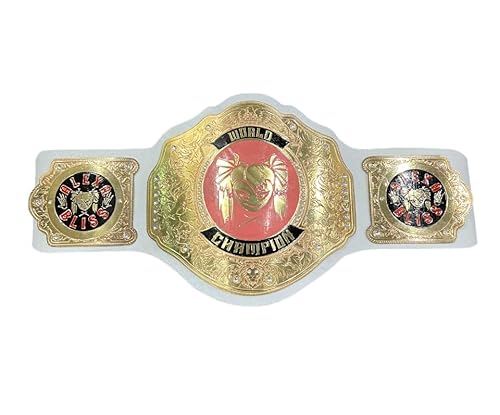 Alexa Bliss Women’s World Heavyweight Championship Title Belt Replica – Gold Wrestling Belt for Adults, Collectible Fan Edition