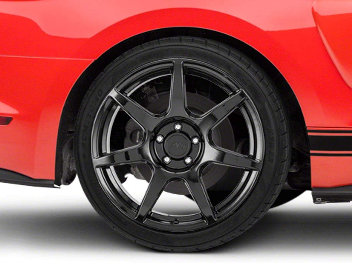 GT350R Style Gloss Black Wheel; Rear Only; 19x10; 45mm Offset Compatible for 15-23 Mustang GT, EcoBoost, V6