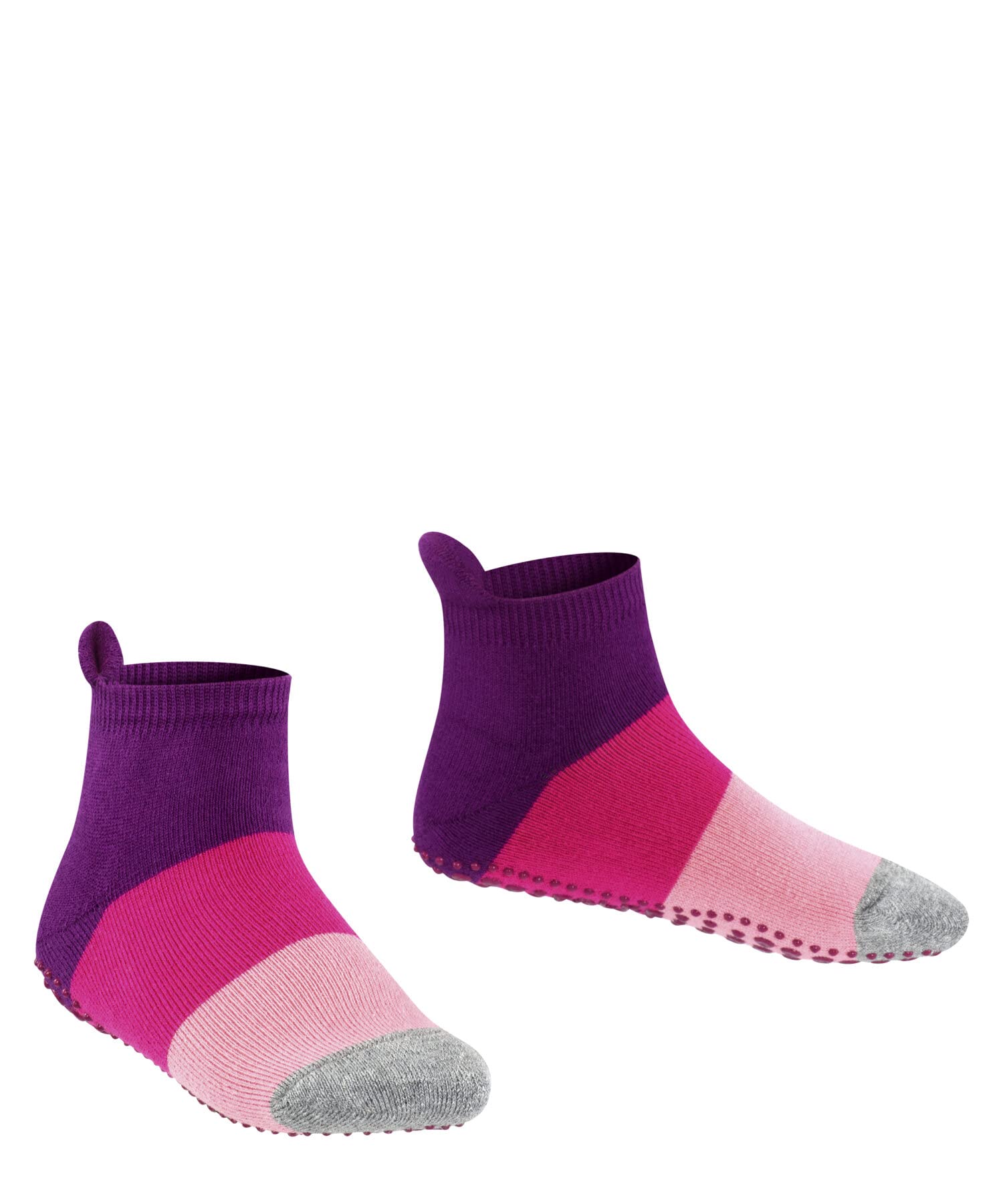 FALKE Uniseks - dzieci Kapcie Colour Block K Hp Bawełna z wypustkami na podeszwie 1 Para, Różowy Crocus 6962, 23/26 EU