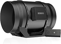 Vista 9 de AC Infinity CLOUDLINE T4, ventilador de conducto en línea silencioso de 4 pulgadas con control de velocidad de termostato, para calefacción