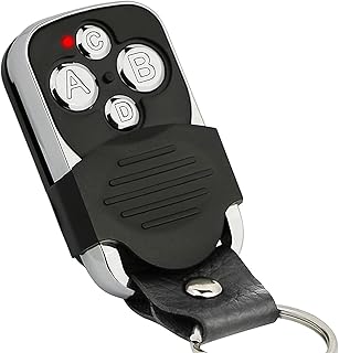 Remote Control Cloning Key Fo, Baugger 433Mhz Copy Remote Controller Metal Clone Remotes 4 Buttons Cloning Key Fob Garage Duplicator Remote Control Key Fob with Cover Protection