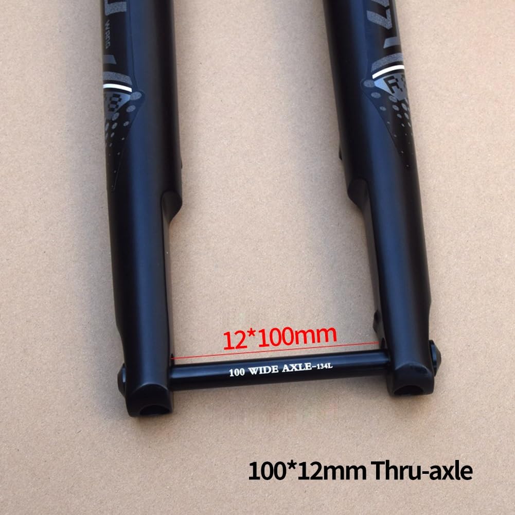 700C Gravel-Rennrad-Federgabel 40mm Federweg 1-1/2 Zoll Konische Tourenrad Scheibenbremse Vorderradgabel XC Offroad-Luftgabel Manuelle Verriegelung 100 * 12mm Steckachse