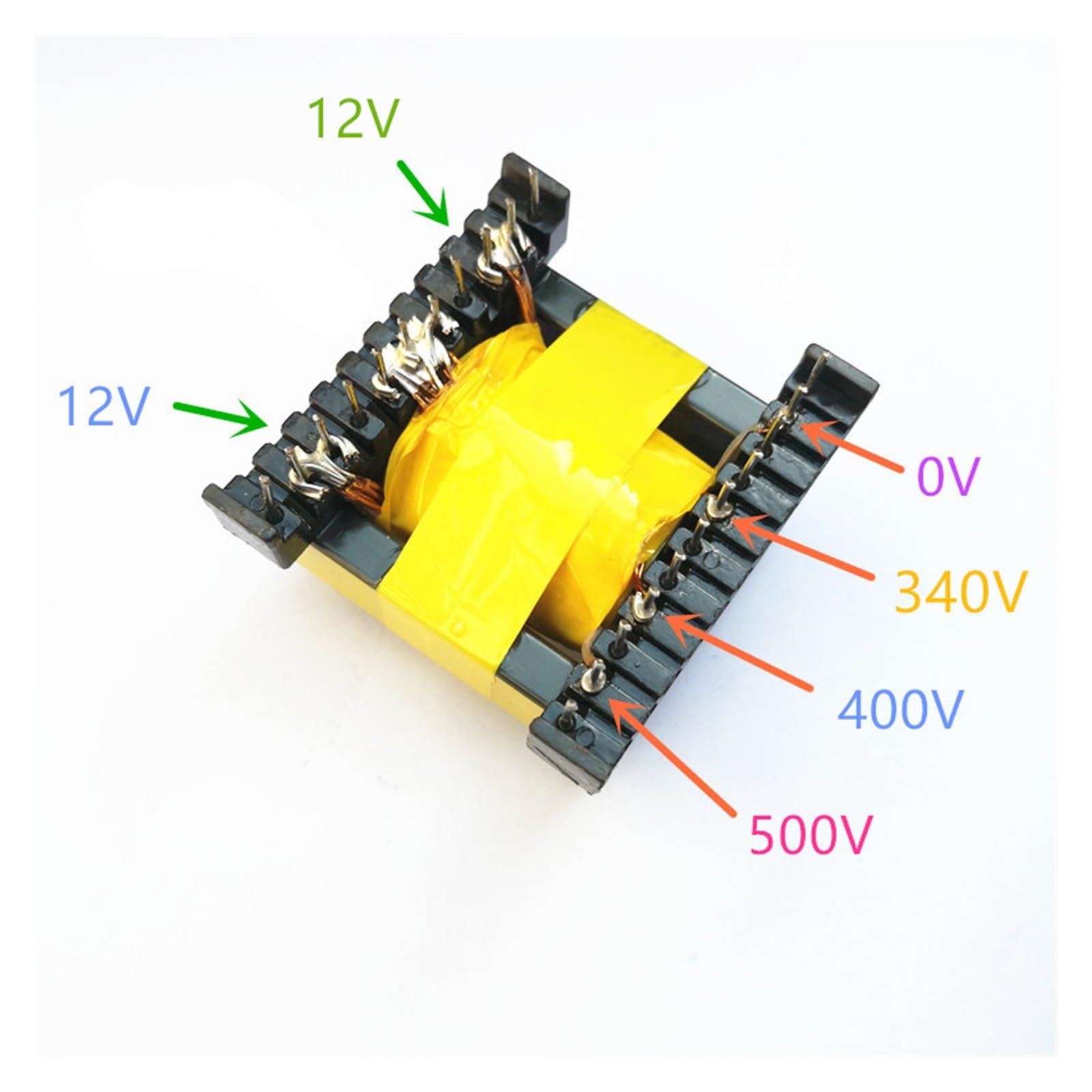 EC49 600W Push Pull Transformator wysokiej częstotliwości do falownika 12V Boost 340v 400V 500V