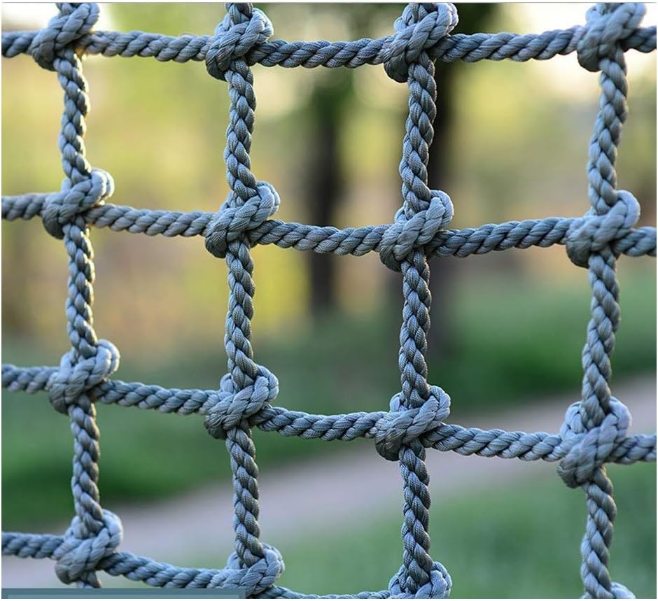WML Climbing Rope Net,Safety Rope Adult Playground Nylon Play Giant Mesh Heavy Duty Cargo Toddler Netting Nets for Adults Outdoor Swing Set Swingset Ladder Decor Mesh Wall