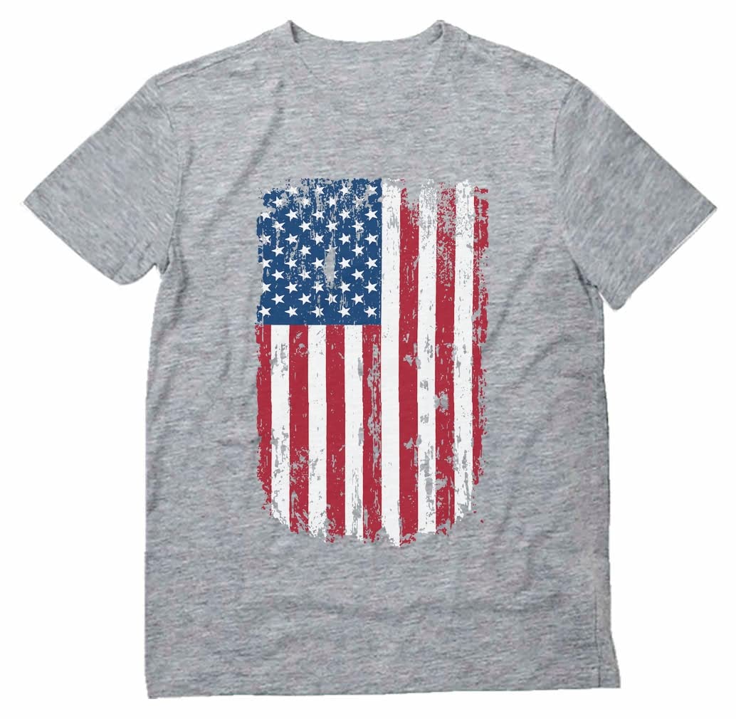 Tstars Distressed American Flag Shirt for Men | Patriotic USA 'Merica Tee - 4th of July & Memorial Day Gift Idea