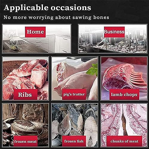 Cordless Bone Saw Machine, Cordless Reciprocating Saw, Butcher Cutting Machine with Rechargeable Battery, Electric Hand Saw Meat Cutter, for Bone/Meat/Wood/Metal/PVC Cuting,2Battery - Image 7