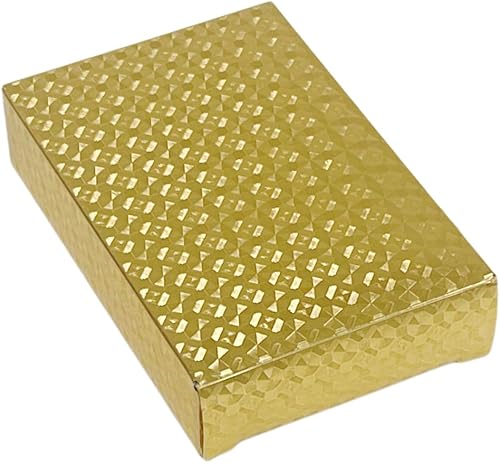 Miniatura 5 de Naipes de diamantes dorados, duraderos e impermeables, perfectos para magia, póquer, fiestas y ocasiones especiales. Ideal para regalos memorables.