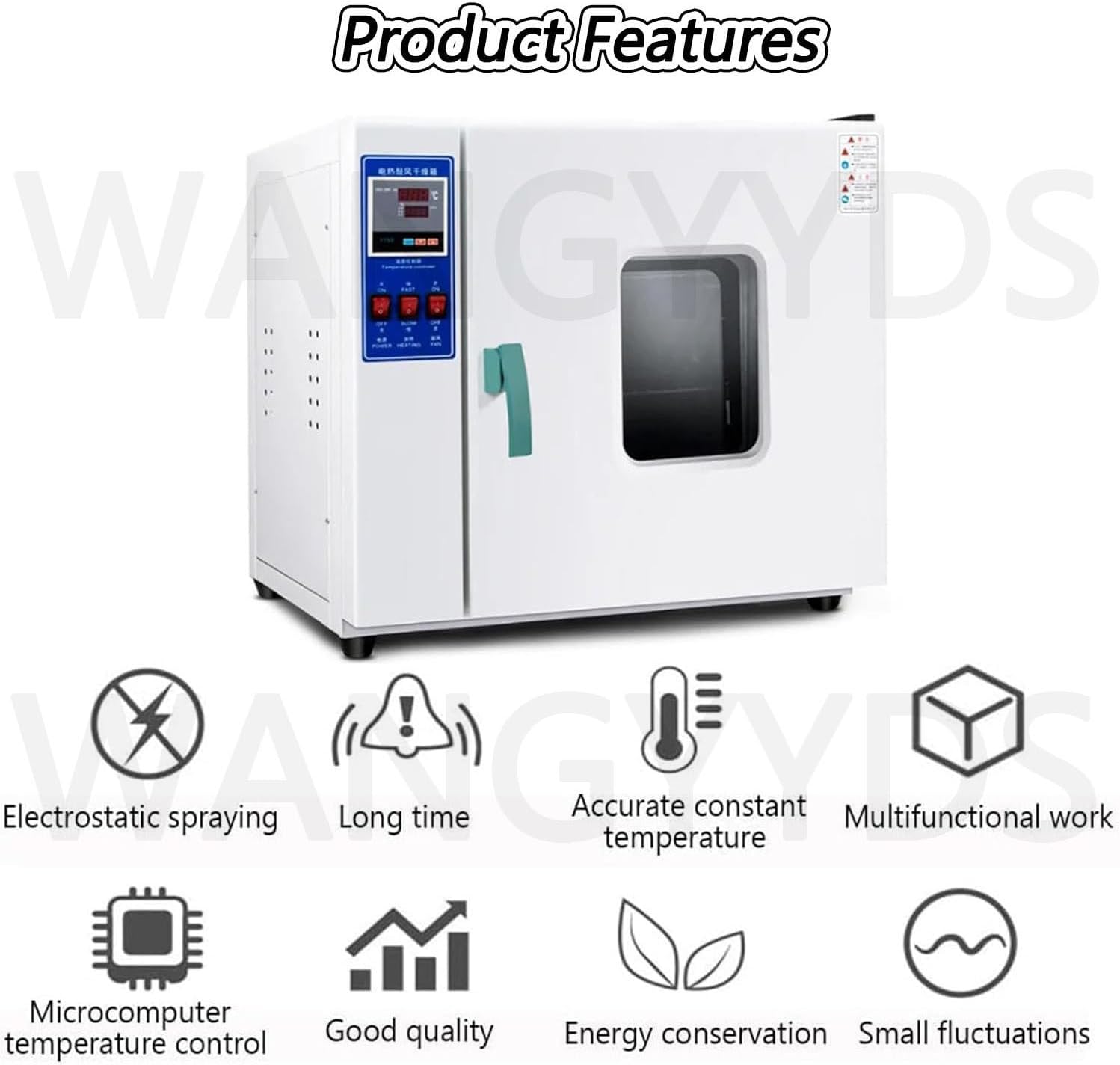 Vacuum Drying Oven, Vacuum Drying Boxes, Lab Drying and Heating Oven with Vacuum Gauge and Digital Controller, Working Environment Temperature: 50-280 ℃,GalvanizedLiner-43L