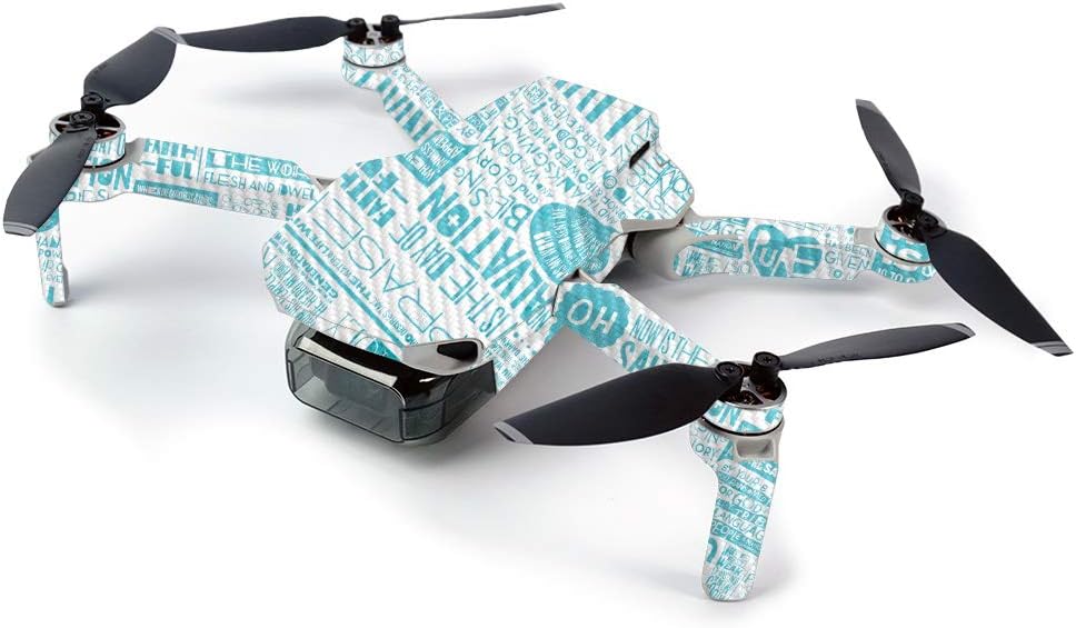 MightySkins Carbon Fiber Skin for DJI Mavic Mini Portable Drone Quadcopter Carbon Fiber Skin - Faith | Protective, Durable Textured Carbon Fiber Finish | Easy to Apply, Remove | Made in The USA