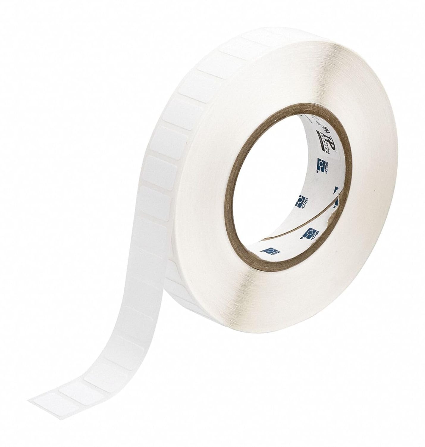 Brady THT-125-499-3 0.5" Width x 0.9" Height, B-499 Nylon Cloth, Matte Finish White Thermal Transfer Printable Label (3000 per Roll)