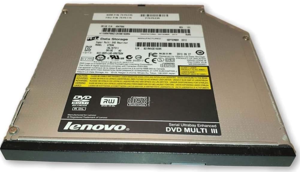 ((Lenovo)) CD DVD Burner Player Drive Thinkpad T420 T430 T510 T520 T530 W510 W520 W530 Laptop